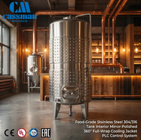 Cuves de fermentation en acier inoxydable 200L 500L 1000L 2000L pour la production de vin
