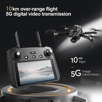 Drone professionnel AE86 PRO Max Plus avec écran, télécommande, double caméra 8K, zoom numérique 50x, photographie aérienne, vol de 15 km, RC FPV