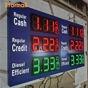 ป้ายแสดงราคาแก๊สแบบดิจิตอล LED ขนาด 24 นิ้ว <span class=keywords><strong>7</strong></span> ส่วน พร้อมรีโมทคอนโทรล สำหรับแสดงราคาเงินสดและบัตรเครดิต - Product Image 5