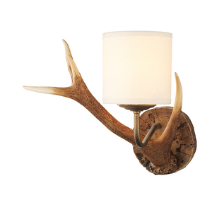 Ferme Vintage <span class=keywords><strong>Chalet</strong></span> Rustique Creative Antler 2 Lumière Électrique Mur Luminaires Applique Résine Corne De Cerf Lumière Décorative - Product Image 3
