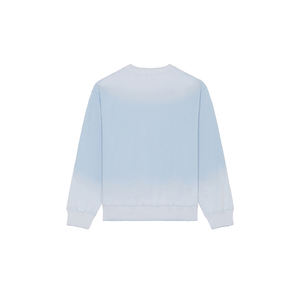 Sudadera de cuello redondo de algodón azul claro personalizada de Kingsen, sudadera de Jersey de peso pesado lavado Vintage de felpa francesa para hombre - Product Image 4