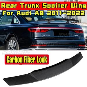 Alerón Trasero para Coche, Pieza de Modificación, Plástico ABS con Aspecto de Fibra de Carbono, Alerón Trasero para Audi A8 2011-2022, Pieza Exterior - Product Image 1