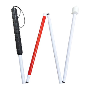 Aluminum Alloy Folding <b>Cane</b> With Anti Slip Handle And Rotating Tip For Blind Users Lightweight Portable - Product Image 5