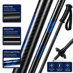 <span class=keywords><strong>Bastones</strong></span> de Esquí Cortos Zeroring Freestyle, <span class=keywords><strong>Bastones</strong></span> de Snowboard de Material Compuesto de Carbono, Ligeros, con Gráficos Personalizados OEM - Product Image 4