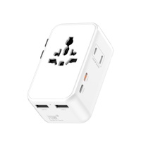 70W GAN Pengisi Daya Cepat Internasional Universal Adaptor Perjalanan Universal Adaptor Colokan Dunia