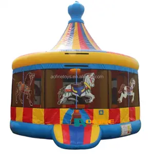 Maison de rebond carrousel videur gonflable en gros Carrousel gonflable Moonwalk Jumper à vendre