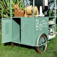 Chariot de vente ambulante en fer forgé pour marché nocturne, stand de restauration, chariot de vente de collations, chariot d'activités de rue commerciale