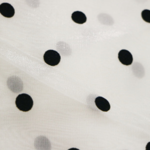 New voan Organza đổ xô swiveldot Polka Dot in vải Đảng trang trí đám cưới Organza vải cho Phụ nữ ăn mặc quần áo - Product Image 4