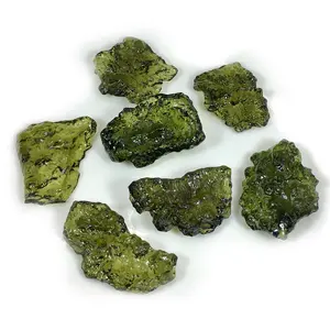 Cristal Natural de cuarzo, espécimen de meteorito checo, protolith