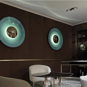 UFO Wall Lamp Round Led <b>Touch</b> Control Bedroom Living Room Decorative <b>Light</b> E27 25000 Hours Lifespan - Product Image 2
