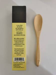 Mini cucchiaio di bambù personalizzato con Logo personalizzato cucchiaio di bambù piccolo cucchiaio di bambù <span class=keywords><strong>per</strong></span> immersione <span class=keywords><strong>miele</strong></span> Dessert - Product Image 3