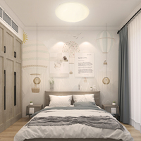 IMVSINCERE 12W IP44 Étanche AC Européenne LED Plafonnier 11 Pouces 3500K Blanc Chaud 960LM Fer Base Salle De Bains Cuisine Éclairage