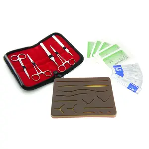 Wholesale Medical Science Practice Kit/Pad PVC and Silicone Sutura Kit for Medical Training in Schools and Medical Schools
