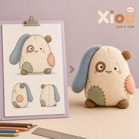 Poupée personnalisée OEM/ODM, monstre mignon, jouet en peluche doux Kawaii, design exclusif, poupée à l'image d'un animal, cadeaux pour enfants