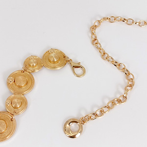 Femmes rétro doré <span class=keywords><strong>taille</strong></span> chaîne à la mode lumière luxe métal <span class=keywords><strong>ceinture</strong></span> accessoire Niche Design sens Style décontracté Stock <span class=keywords><strong>taille</strong></span> chapeau - Product Image 4