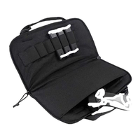 Housse de fusil tactique rembourrée avec rangement pour chargeurs MOLLE pour le stand de tir et l'extérieur, étui à fusil résistant à l'eau avec fermetures éclair verrouillables