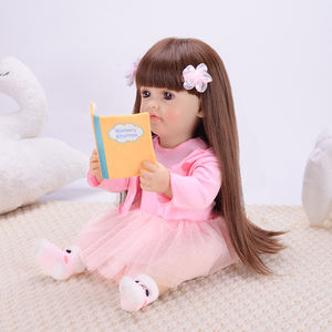 YOSI 22 \ "55CM <span class=keywords><strong>Reborn</strong></span> Baby Dolls Talking & Singing Story Record Cadeau éducatif pour filles en plastique - Product Image 4