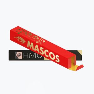 Cosmétiques écologiques Eyeliner Mascos Emballage Blanc Carton Or Argent Estampage À Chaud Stratification Plié Cosmétiques Emballage - Product Image 2