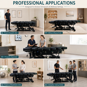 Mesa Quiropráctica Americana de Seis Secciones con Control por Pedal, la Más Vendida, para Clínicas y Centros de Rehabilitación - Product Image 6