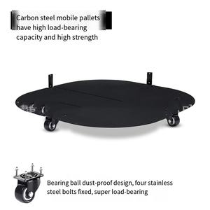 금속 심기 상자 화분 정원 침대 내 하중 용 공장 스테인레스 스틸 현대 친환경 모바일 팔레트 풀리 - Product Image 3