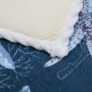Bleu marine Marine Life tapis <span class=keywords><strong>de</strong></span> <span class=keywords><strong>bain</strong></span> étoile <span class=keywords><strong>de</strong></span> mer <span class=keywords><strong>coquille</strong></span> impression doux absorbant antidérapant océan thème tapis salle <span class=keywords><strong>de</strong></span> <span class=keywords><strong>bain</strong></span> décor éponge imprimé tapis - Product Image 4