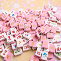 Juego de Fichas de Mahjong Mini de Plástico Impresas en 3D, Cuatro Colores, Ecológico, Portátil, Juego de Mesa, Adorno, Ocio Familiar