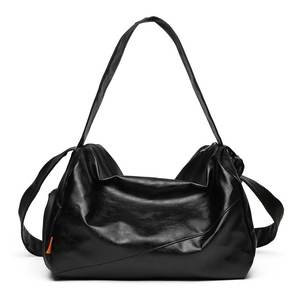 Large Office Unisex Fall Winter Casual Custom Tote Designer Retro Personality Luxury Purses and Handbags Black Shoulder <strong>Bag</strong> - Product Image 1