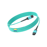 Cable de Fibra Óptica OEM ODM de 8, 12, 16 y 24 Hilos, MPO Hembra a MPO Hembra, OM3 OM4, para Redes de Centros de Datos