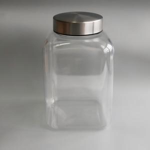 <span class=keywords><strong>Bocal</strong></span> de stockage en plastique PET épaissi scellé avec couvercle en acier inoxydable pour écorces de mandarine, thé, colle de <span class=keywords><strong>poisson</strong></span> 3.5L 3.9L - Product Image 1