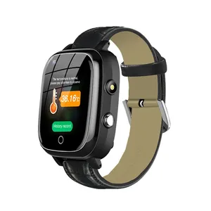 T5s 4G wifi sos anti lost anti Fall down temperature gps tracking ios android phone gps watch elderly