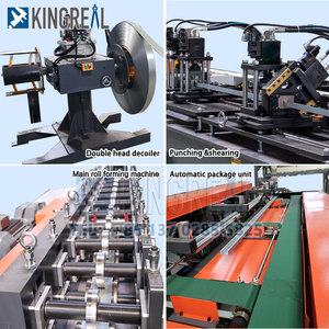 Sistema de techo falso galvanizado que hace la máquina CD UD Perfil de <span class=keywords><strong>metal</strong></span> Máquina formadora de rollos Línea de producción de perfil de paneles de yeso - Product Image 2