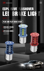 Xe Máy Và Xe Hơi LED Phanh Bóng Đèn Flash 1157 Lái Xe Nước Đèn Flash Phanh Trực Tiếp Sét Đèn Flash Xe LED Ánh Sáng Bóng Đèn - Product Image 5