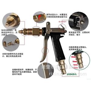 Nissin High Pressure Water Gun Copper Nozzle 12-20mm For Car Wash - Product Image 3
