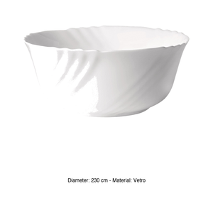 Saladier Ebro Ø 23 cm en verre blanc Bormioli Rocco F6Ct12Ng16 - Product Image 3