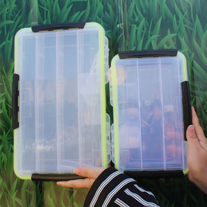 Caja <span class=keywords><strong>de</strong></span> <span class=keywords><strong>Pesca</strong></span> <span class=keywords><strong>de</strong></span> PVC Transparente Impermeable <span class=keywords><strong>de</strong></span> Una Sola Capa con Cierre <span class=keywords><strong>de</strong></span> Tres Lados y Compartimentos, Tamaño Pequeño y Grande para Todos los Pescadores - Product Image 4