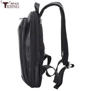 Tiding Men's Business Genuine Leather <b>Backpack</b> 20-35L Waterproof Commute Laptop Travel <b>Backpack</b> - Product Image 4