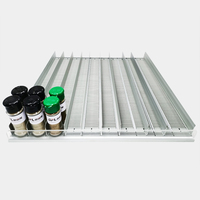Système d'étagères à rouleaux OFL à alimentation par gravité automatique, durable, économique, construction en plastique et en acier