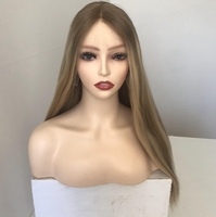 Perruque juive casher de luxe en cheveux humains européens vierges Remy 100% avec dentelle frontale et dessus en soie