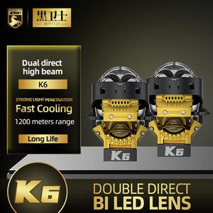 Faros Delanteros Bi-LED de Repuesto de 3 Pulgadas K6 80W con Proyector, Temperatura de Color de 6000k para Ford Ranger, <span class=keywords><strong>BMW</strong></span> E60 y VW Navara - Product Image 4