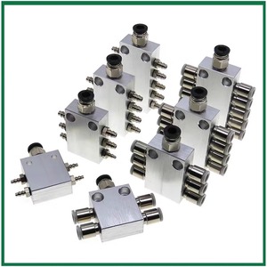 Bloque Distribuidor Neumático de Aire en Miniatura, 1 Entrada, 4 Salidas, 6 Canales, 10 Canales, 12 Salidas, Válvula de Temperatura Normal - Product Image 3