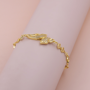Pulseras <span class=keywords><strong>de</strong></span> <span class=keywords><strong>Otoño</strong></span> e Invierno, Pulsera <span class=keywords><strong>de</strong></span> Mariposa con Circonita, Baño <span class=keywords><strong>de</strong></span> Oro, Hebilla <span class=keywords><strong>de</strong></span> Latón, Joyería Sin Decoloración - Product Image 5