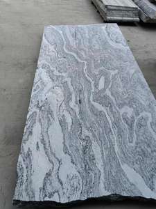 Losa de granito grande gris claro Diseño de patrón de onda moderno Piedra natural para pulir y pulir con chorro de arena - Product Image 3