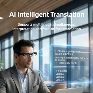 Lunettes intelligentes pour la <span class=keywords><strong>traduction</strong></span> IA et les notes de réunion |   Sans fil |    Enregistrement vidéo |   Étanche IP54 |   Contrôle tactile et vocal - Product Image 3