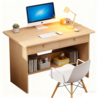 Bureau d'ordinateur simple pour la maison avec tiroir verrouillable pour l'étude et l'écriture des étudiants, idéal pour la chambre à coucher