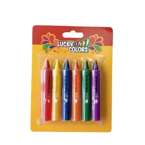 洗える子供用クレヨン小学校バスルーム6色プッシュロッド非染色ハンド吸引カードメーカー - Product Image 5