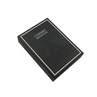 Boîte cadeau en carton noir avec fermeture magnétique, personnalisée en usine, de luxe, faite à la main, avec insert en EVA, emballage haut de gamme