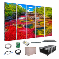 Kiralık LED Ekran Tam Set HD Su Geçirmez 500x1000mm Gece Kulübü Kilise Konser Arka Planı için Video Duvarı