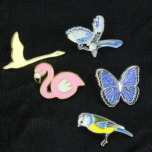 Custom Flamingo Enamel <b>Pin</b> Alloy Brooch Pink Bird Design <b>Backpack</b> Hat Decorative Accessory Gift - Product Image 1