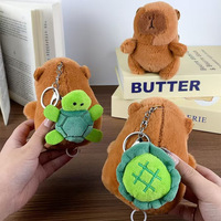 Peluche Capybara qui souffle des bulles et qui couine, avec rembourrage en coton PP, porte-clés compressible, fabriqué en Chine, pour les 5-7 ans