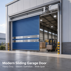 Porte rapide en spirale en aluminium, coupe-vent, pour garage, à haute vitesse, isolante, importée, personnalisée en usine, pour l'industrie. - Product Image 5